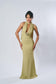 Emerald Drape Maxi Dress