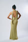 Emerald Drape Maxi Dress